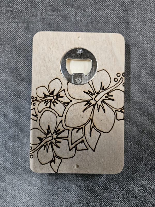 Bottle Opener - Hibiscus Flowers