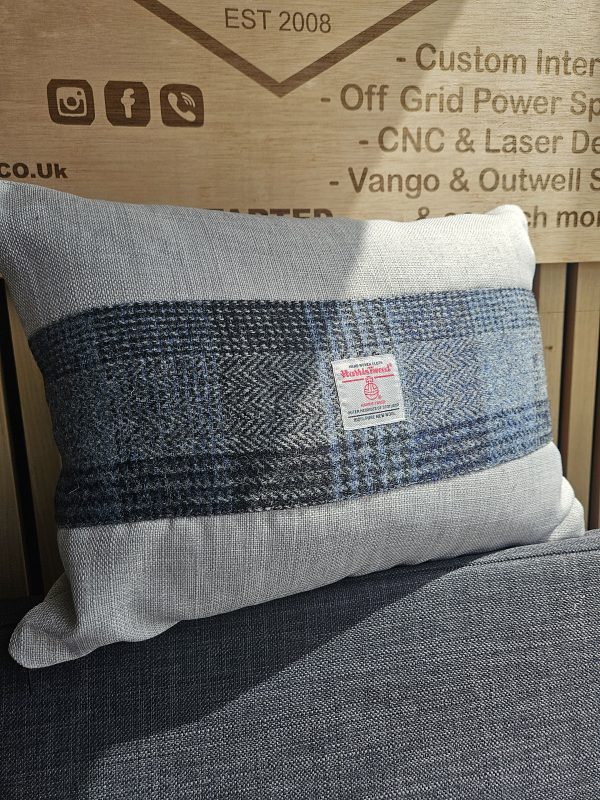 Harris tweed scatter cushion