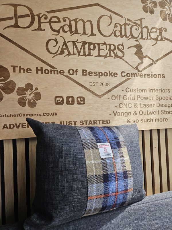 Harris tweed scatter cushion