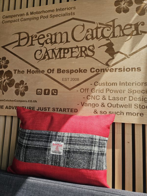 Harris tweed scatter cushion